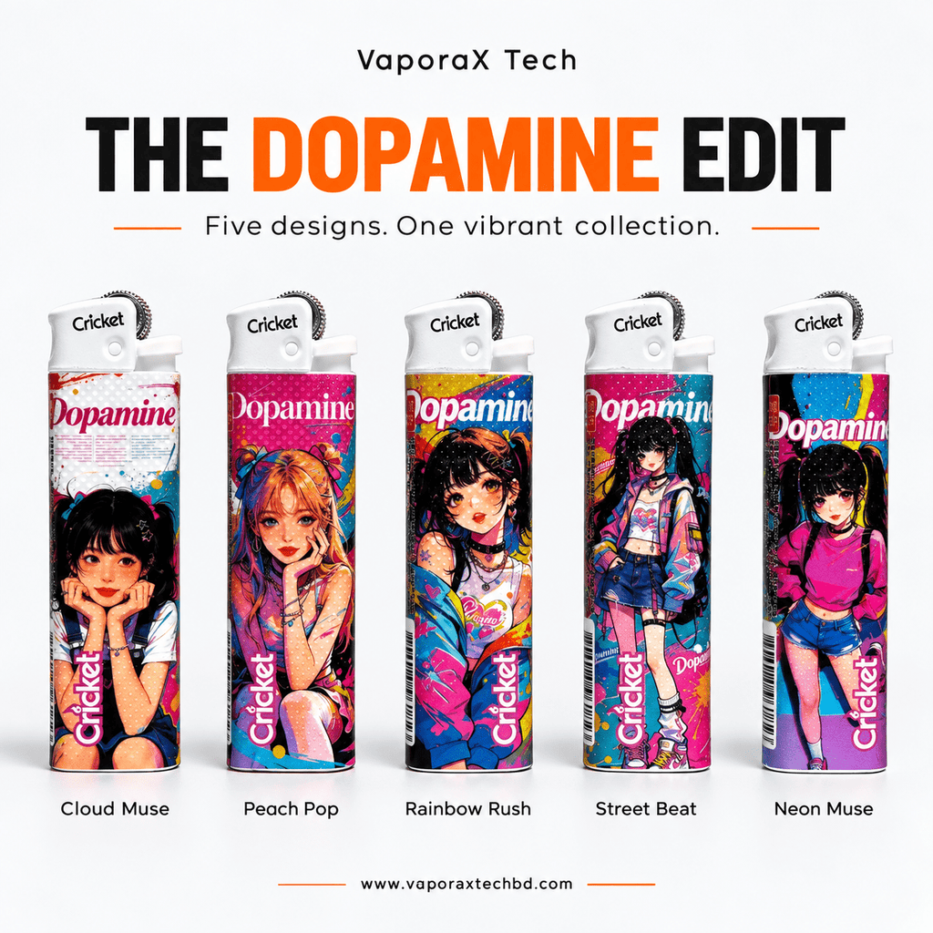 Cricket Dopamine Edit – Illustrated Pocket Lighter Collection - VaporaX Tech