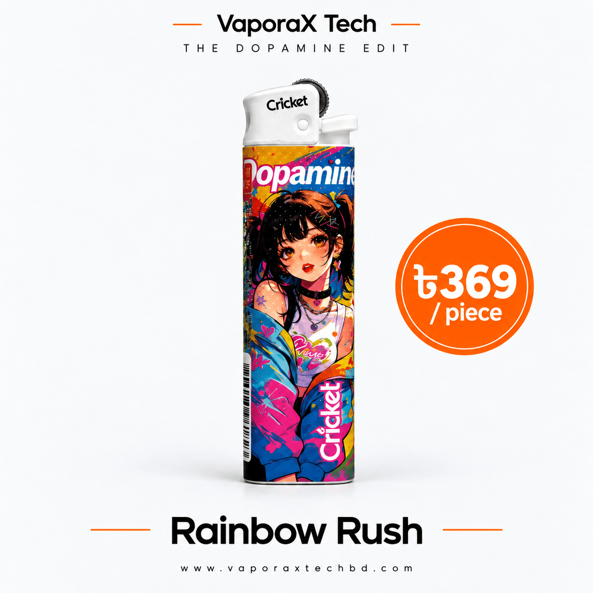 Cricket Dopamine Edit – Illustrated Pocket Lighter Collection - VaporaX Tech