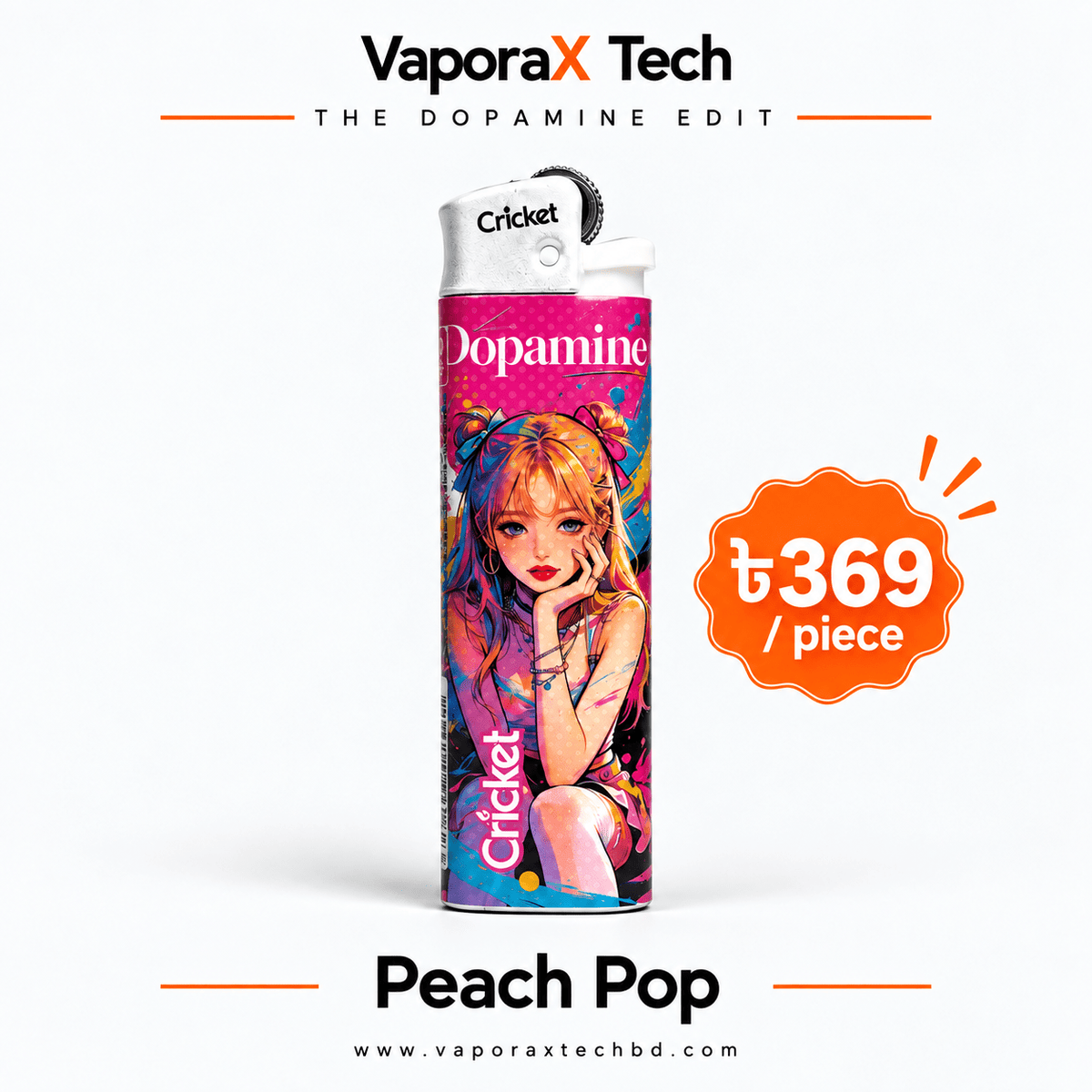 Cricket Dopamine Edit – Illustrated Pocket Lighter Collection - VaporaX Tech